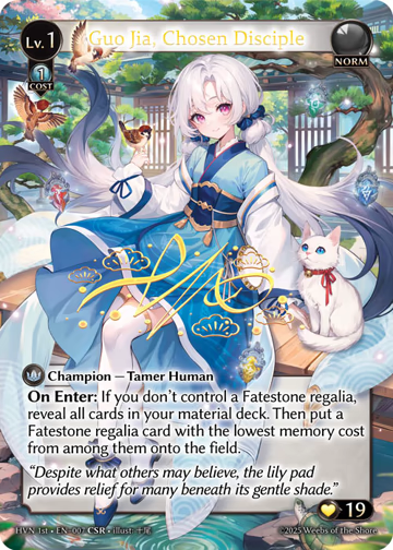 Guo Jia, Chosen Disciple